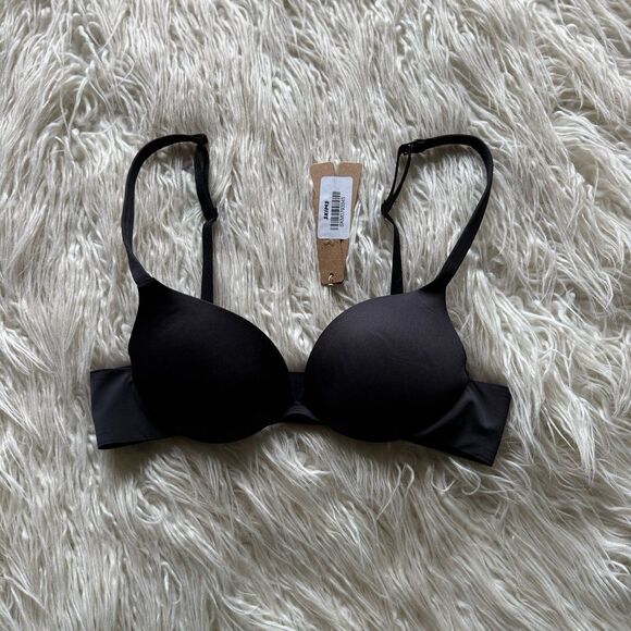 SKIMS Other - Skims Ultimate Push up Plunge Bra Onyx Size 32A